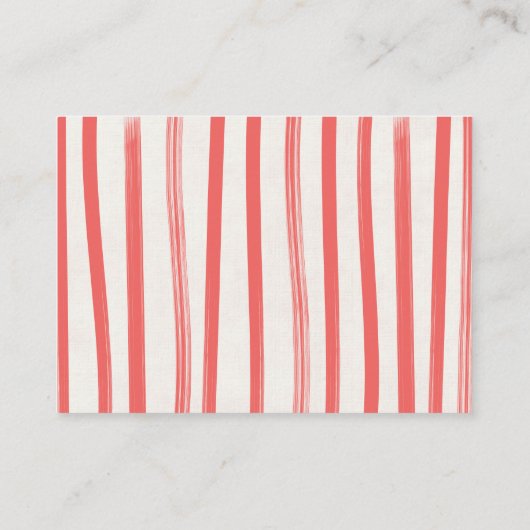 クリスマスおむつラッフルベビーシャワー物干し エンクロージャーカード (裏面)