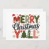 クリスマスおめでとうございます！みんなで楽しむ南部のホリデーシーズン シーズンカード (正面/裏面)