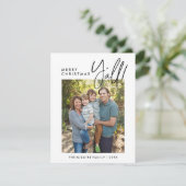 クリスマスおめでとうございます!みんなのホリデー フォト カードです。 シーズンカード (スタンド正面)