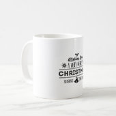 クリスマスおめでとうございます コーヒーマグカップ (正面左)