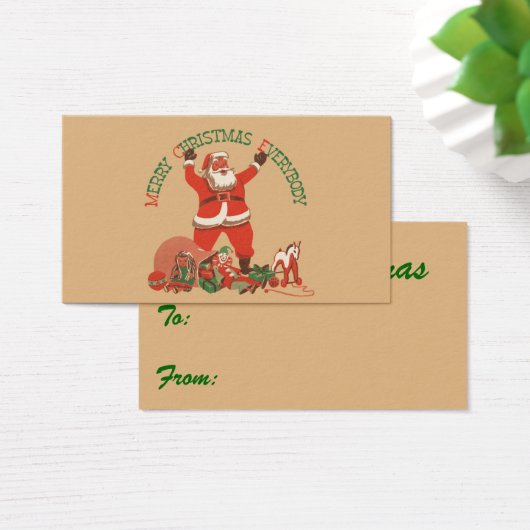 クリスマスおめでとうございます！ ヴィンテージサンタクロース (デスク)