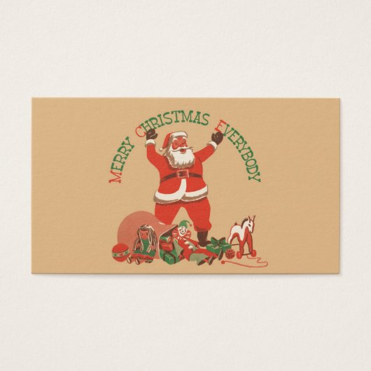 クリスマスおめでとうございます！ ヴィンテージサンタクロース (正面)