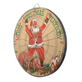 クリスマスおめでとうございます! ヴィンテージサンタクロース ダーツボード (正面右)