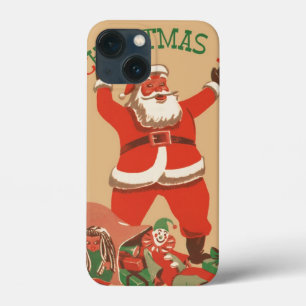 クリスマスおめでとうございます! ヴィンテージサンタクロース iPhone 13 MINIケース