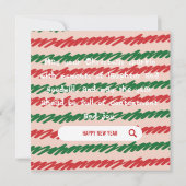 クリスマスおめでとうございます 招待状 (裏面)