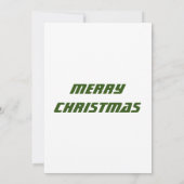 クリスマスおめでとうございます 招待状 (裏面)