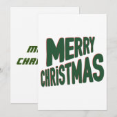 クリスマスおめでとうございます 招待状 (正面/裏面)