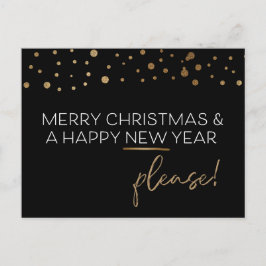 クリスマスおめでとうございます 来年も良いお年を願っています シーズンポストカード