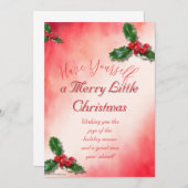 クリスマスおめでとうご招待 招待状 (正面/裏面)