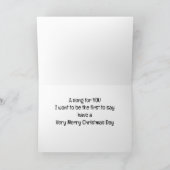 クリスマスおめでとうを最初に言いたい! シーズンカード (内部)