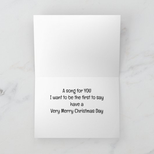 クリスマスおめでとうを最初に言いたい! シーズンカード (内部)