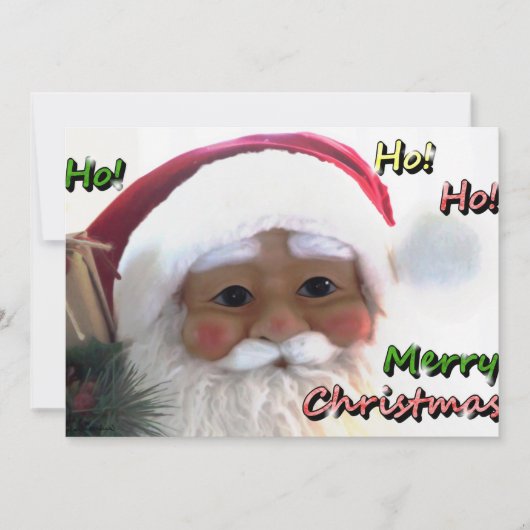 クリスマスおめでとうサンタクロース シーズンカード (正面)