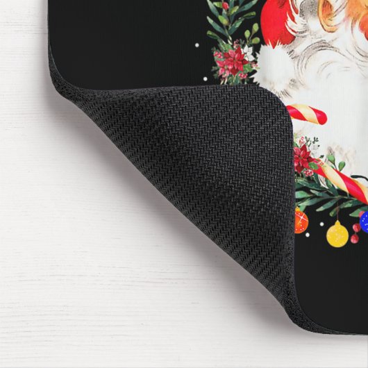 クリスマスおめでとうサンタクロースNkアフロアフリカ系アメリカ人 マウスパッド (コーナー)