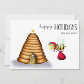 クリスマスおめでとうサンタビー シーズンカード (正面)