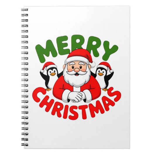 クリスマスおめでとうサンタ ノートブック (正面)