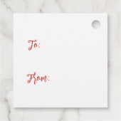 クリスマスおめでとうジンジャーパン フェイバータグ (裏面)