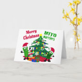 クリスマスおめでとうミトウォリアーズ カード (黄色い花)