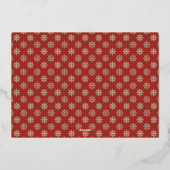 クリスマスおめでとう写真 箔シーズンカード (裏面)