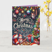 クリスマスおめでとう14 カード (黄色い花)
