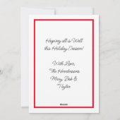 クリスマスおめでとう | あけましておめでとう | クッキーおじさん シーズンカード (裏面)