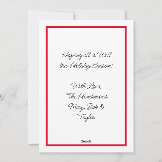 クリスマスおめでとう | あけましておめでとう | クッキーのお人形さん シーズンカード (裏面)