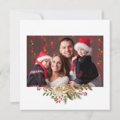 クリスマスおめでとう！と写真のクリスマスカード (裏面)