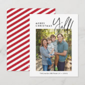 クリスマスおめでとう、みんな！ホリデー フォト カード (正面/裏面)
