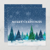 「クリスマスおめでとう」オリジナル ポストカード (正面/裏面)