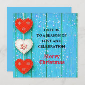 「クリスマスおめでとう」オリジナル ポストカード (正面/裏面)