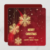 「クリスマスおめでとう」オリジナル ポストカード (正面/裏面)