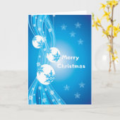 クリスマスおめでとう カード (黄色い花)