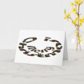 クリスマスおめでとう カード (黄色い花)