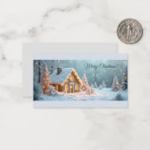 クリスマスおめでとう!クリスマスの挨拶 ノートカード (正面/裏面インサイチュ)