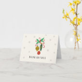 クリスマスおめでとう（クリスマスカード） イタリアのクリスマス カード (黄色い花)