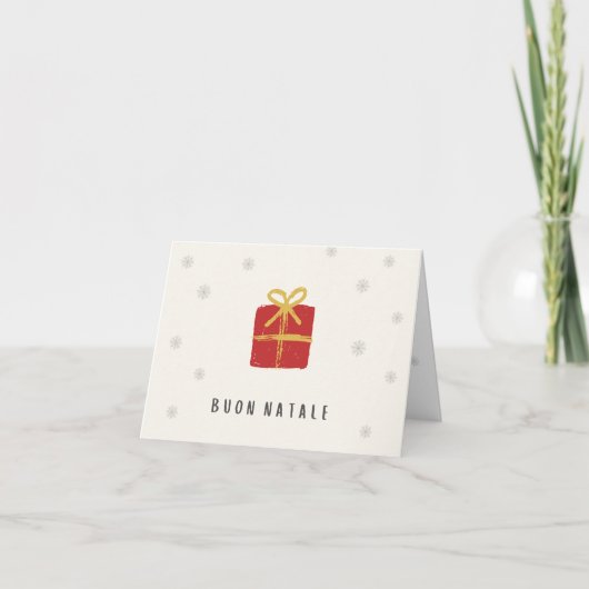 クリスマスおめでとう（クリスマスカード）イタリア語 カード (正面)
