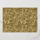 クリスマスおめでとう | ゴールドグリッツ写真オーバーレイ 箔シーズンカード (裏面)