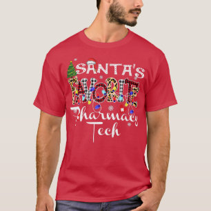 クリスマスおめでとう サンタのお気に入りの薬局テクノロジー Xmas Tシャツ