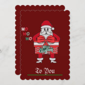 クリスマスおめでとう サンタ クリスマス ホリデー (正面/裏面)