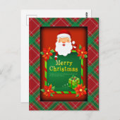 クリスマスおめでとう サンタ タルタン プライド ポストカード (正面/裏面)