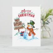 クリスマスおめでとう シーズンカード (スタンド正面)