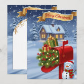 クリスマスおめでとう シーズンカード (正面/裏面)
