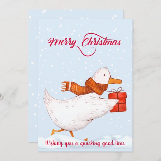 クリスマスおめでとう シーズンカード (正面/裏面)