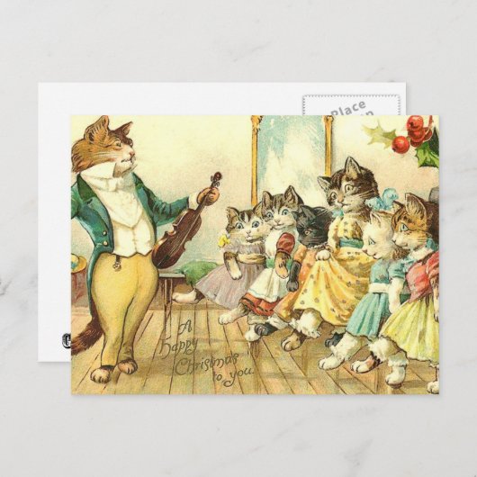 クリスマスおめでとう シーズンポストカード (正面/裏面)