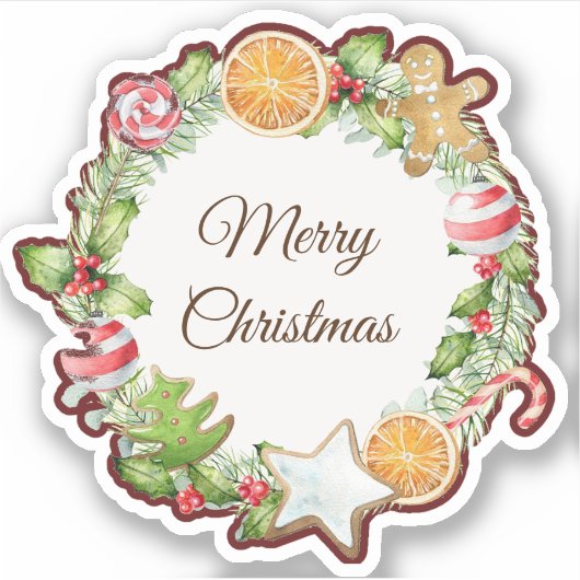 クリスマスおめでとう シール (正面)