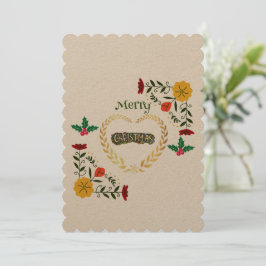 クリスマスおめでとう スタイリッシュなホリデー トレンディ シーズンカード