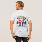クリスマスおめでとう トライブレンドＴシャツ (フル背面)