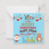 クリスマスおめでとう ノートカード (裏面)