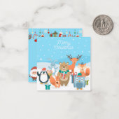 クリスマスおめでとう ノートカード (正面/裏面インサイチュ)