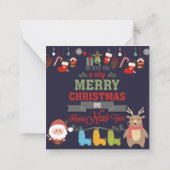 クリスマスおめでとう ノートカード (裏面)