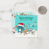 クリスマスおめでとう ノートカード (正面/裏面インサイチュ)